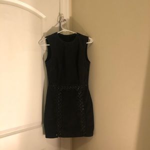 Zara black denim dress